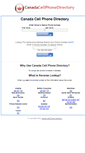 Mobile Screenshot of canadacellphonedirectory.org